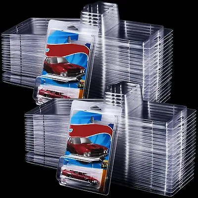 60Pack Clear Protector Case Plastic Display For Hot Wheels & Matchbox Basic Cars • $62.99