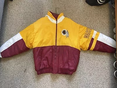 WASHINGTON REDSKINS Men’s Puffer Jacket Maroon/Yellow NFL (Vintage) • $89.99