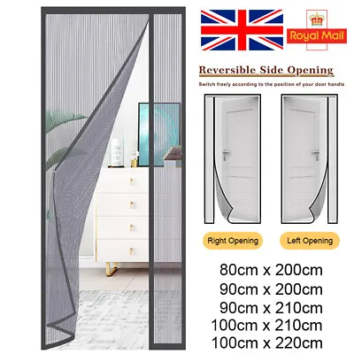 Magic Curtain Door Mesh Magnetic Fastening Mosquito Fly Bug Insect Net Screen • £12.58