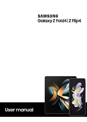 Samsung Galaxy Z Flip/ Fold 4 Printed Instruction Manual 184 Pages • £13.99