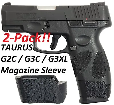 2-Pack Magazine Sleeve / Spacer Taurus G2C / G3C / G3XL / PT111 G2 9mm Read! • $17.90