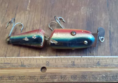 Vintage C.C. B. Co Barrett Ind. PIKIE Wooden Fishing Lure Marked 9-7-20 • $15