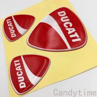 Motorcycle 3D Emblem Decals For DUCATI Fuel Tank Fairing Badge Stickers 1Set • $11.69