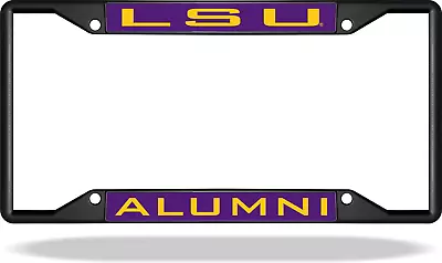 Louisiana State LSU ALUMNI Black License Plate Frame • $24.83