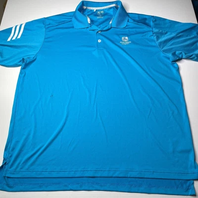 £21.54 • Buy Adidas John Deere Collared Polo Shirt Mens Size XL Blue Casual Style Fashion Fit
