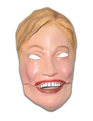 $9.95 • Buy Hillary Clinton Costume Mask Moving Face Mouth Latex Democratic Presidential