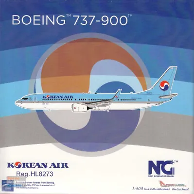 NGM79016 1:400 NG Model Korean Air B737-900ER Reg #HL8273 • $56.69