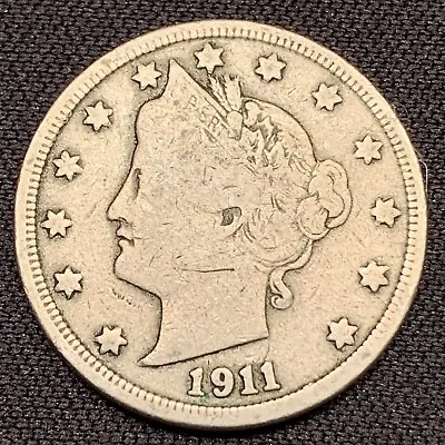 1911 Liberty V Nickel Coin  FREE SHIPPING  • $7.50