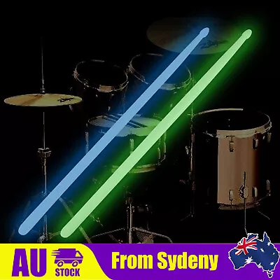 1 Pair Music Band Luminous Drum Sticks Drumsticks 5A Glow In The Dark Stage E • $13.89