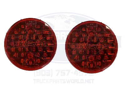 Maxxima Vintage Red 4  Round Stop Turn Tail Park Light 32 LED STT M42320R (2) • $39.84
