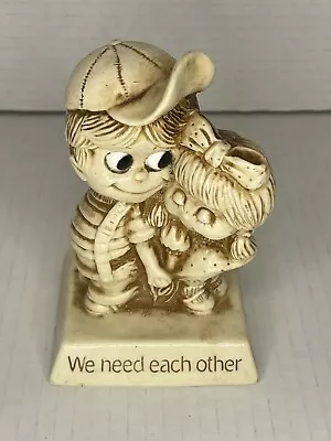 Vintage R & W Berries Co. Figurine Statue # 760 We Need Each Other 1970 • $9.99