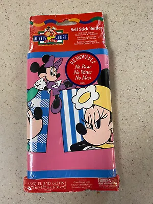 Disney Mickey's Stuff For Kids Self Stick Border Minnie Mouse Pink 5 Yards • $9.99