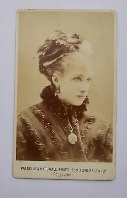 Cdv Of Victorian Actress Maude Branscombe By Fradelle & Marshall • £14.99