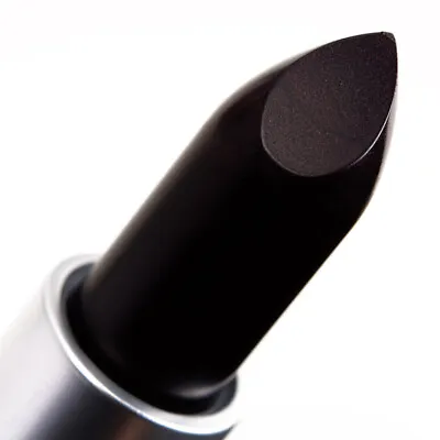 MAC Matte LIPSTICK ~ VALIANT ~ Deep Plummy Black FULL SIZE New In Box RARE! • $29.95