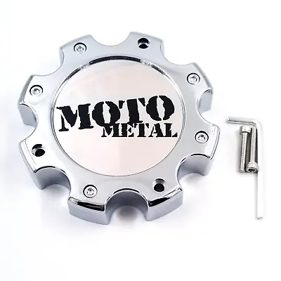 Moto Metal Chrome 8 Lug Short Bolt-On Center Cap For MO963 MO955 Wheels 845L170R • $22