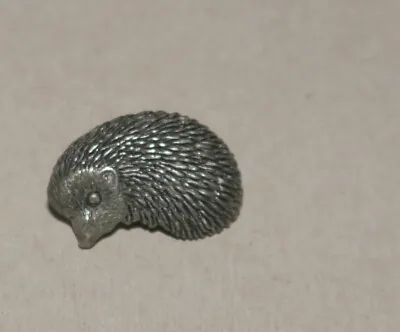 Pewter Hedgehog Pin/Brooch - A.R. Brown • £8