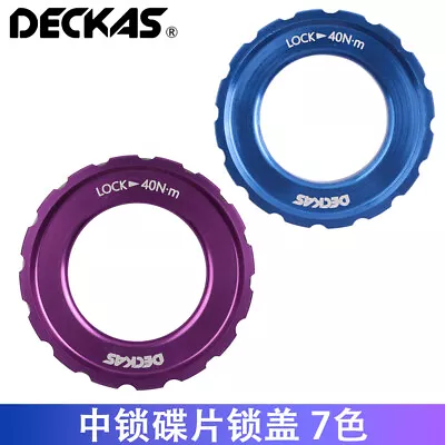 DECKAS Ultralight MTB Road Disc Brake Rotor  Bike Center Lock Cover Ring Cap  • $8.69