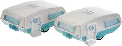 Puckator Salt & Pepper Set~Caravan Ceramic Multi Height Width 9cm Depth 6cm • £9.99