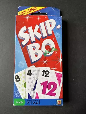 $69.99 • Buy SKIP-BO CARD GAME HOLIDAY DESIGN 2010 MATTEL - Open Box  Cards Sealed- R7311