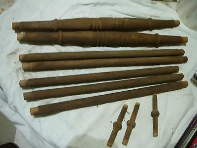 Lot 10  Salvaged Vintage Wooden Chair Parts Decorative Pieces - Spindles • $11.49