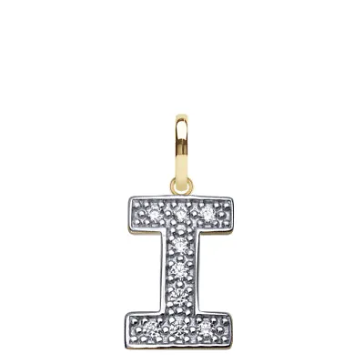 Gold Initial Pendant & Chain  9ct Gold Initial Necklace Letter & Chain Medium • £145