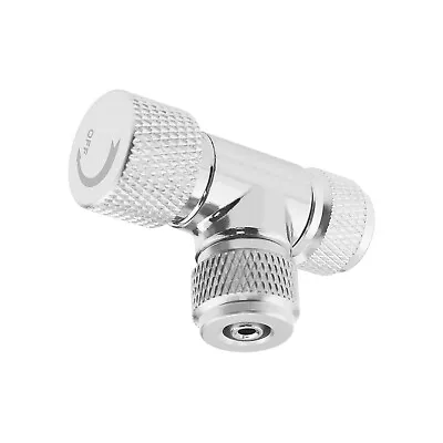 Carbon Dioxide Double-Ended Needle Valve Aquarium Systems Accessory Silver • £7.57