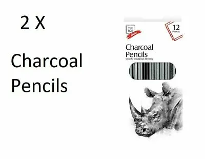 24 Piece Pencil Sketching Charcoal Drawing Sticks Artist Set  • £3.99