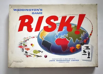 Risk Board Game By John Waddington Vintage Edition Complete • £20