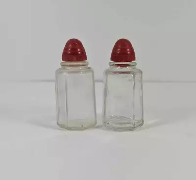 Vintage Glass Salt And Pepper Shakers • $10