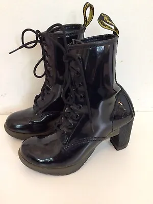 DR MARTENS - Women’s Darcie Patent Leather Boots UK 4 EUR 37 • £94.99