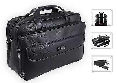 Mens Black Laptop Bag Business Briefcase Messenger Satchel Work Office Bag - 183 • £29.95