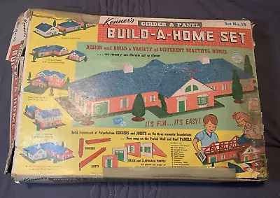 Vintage 1962 Kenner’s Girder & Panel Build -A- Home Set  No. 15 W/Orig Box • $24