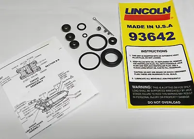 Lincoln Model # 93642- 2 Ton Floor Jack Seal-repair Kit • $28.98