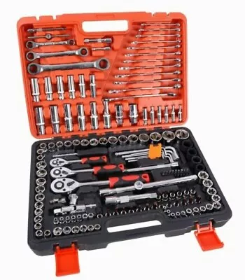 150pcs Mechanic Tool Kit And Socket Set With Case 1/2 & 1/4 & 3/8  Drive Ratchet • $95.99