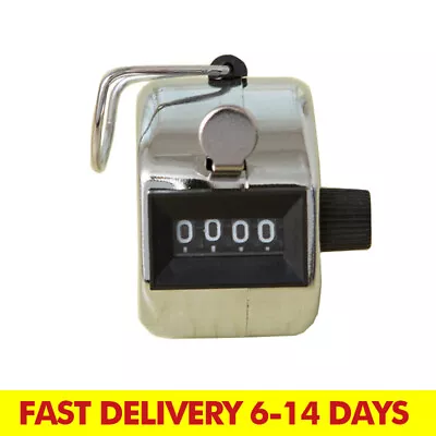 Bulk Buy Hand Held Tally Counter Steel Manual 4 Digit Number Clicker • $9.65