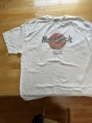 Vintage Houston Hard Rock Cafe Est. London T-Shirt Men's Large Cotton Crew DD11 • $10