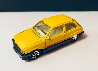 Vintage CORGI JUNIORS Yellow OPEL CORSA (Vauxhall Nova GTE) Die Cast Model Car • £9.99