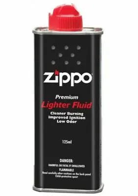 New Zippo Cigarette Genuine Lighter Premium FLUID Fuel Petrol Refill 125ml • $14.60