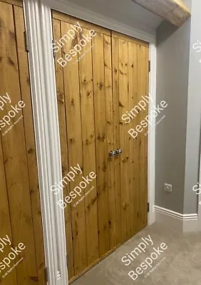 30mm PINE LEDGED DOORS RUSTIC BARN COTTAGE DOORS  MADE TO MEASURE • £150