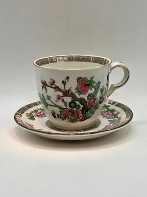 INDIAN TREE Tea Cup & Saucer Vintage John Maddock & Sons Royal Vitreous England • $14.90