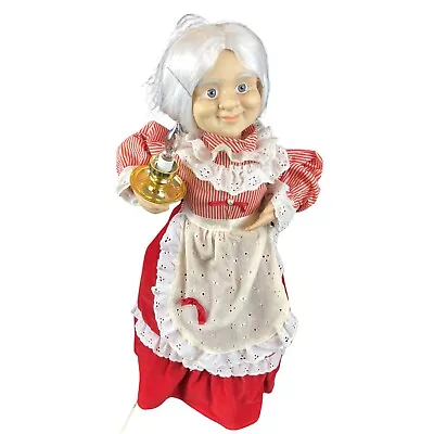 Christmas Motion-ette Mrs. Claus Lighted Animated 24” Working! Vintage • $69.99