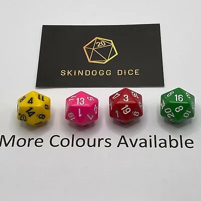 Individual Dice - Chessex Opaque - D20 • £1.05