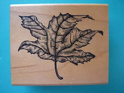 Detailed Maple Tree Leaf Large RUBBER MONGER Rubber Stamp • $14.99