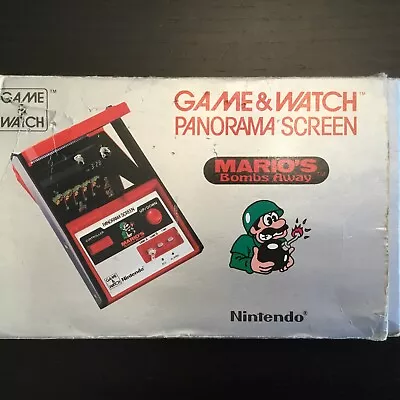 Nintendo Game & Watch Mario Bombs Away Panorama Box Only - No Game Or Tray As-is • $65.35