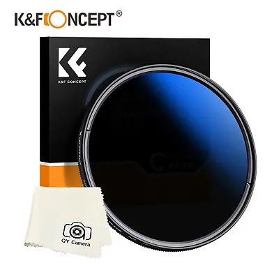K&F Concept Lens Filter ND2 ND400 Variable ND 55 58 62 67 72 77 82mm C Series • $27.99