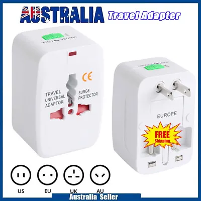 $21.79 • Buy Universal International Travel Power Adapter Convertor Plug Power US/UK/AU/EU AU