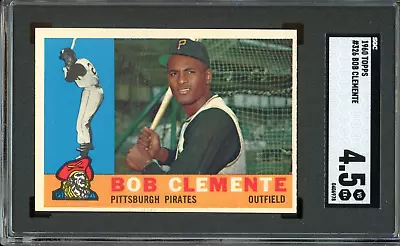 Roberto Clemente 1960 Topps #326 Baseball Card Graded Vintage MLB HOF SGC 4.5 • $155