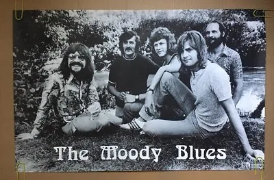 The Moody Blues Vintage Poster Original 1970's Pin-up Group Photo Picture Retro • $19.95