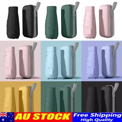 $5.79 • Buy Mini Pocket Umbrella- Anti-UV Sun/Rain Windproof 6 Folding Ultra Light Umbrella~