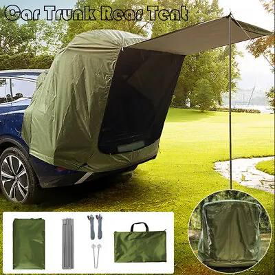 Outdoor Car Trunk Rear Tent Universal SUV Tailgate Camping Shelter Waterproof • £34.99
